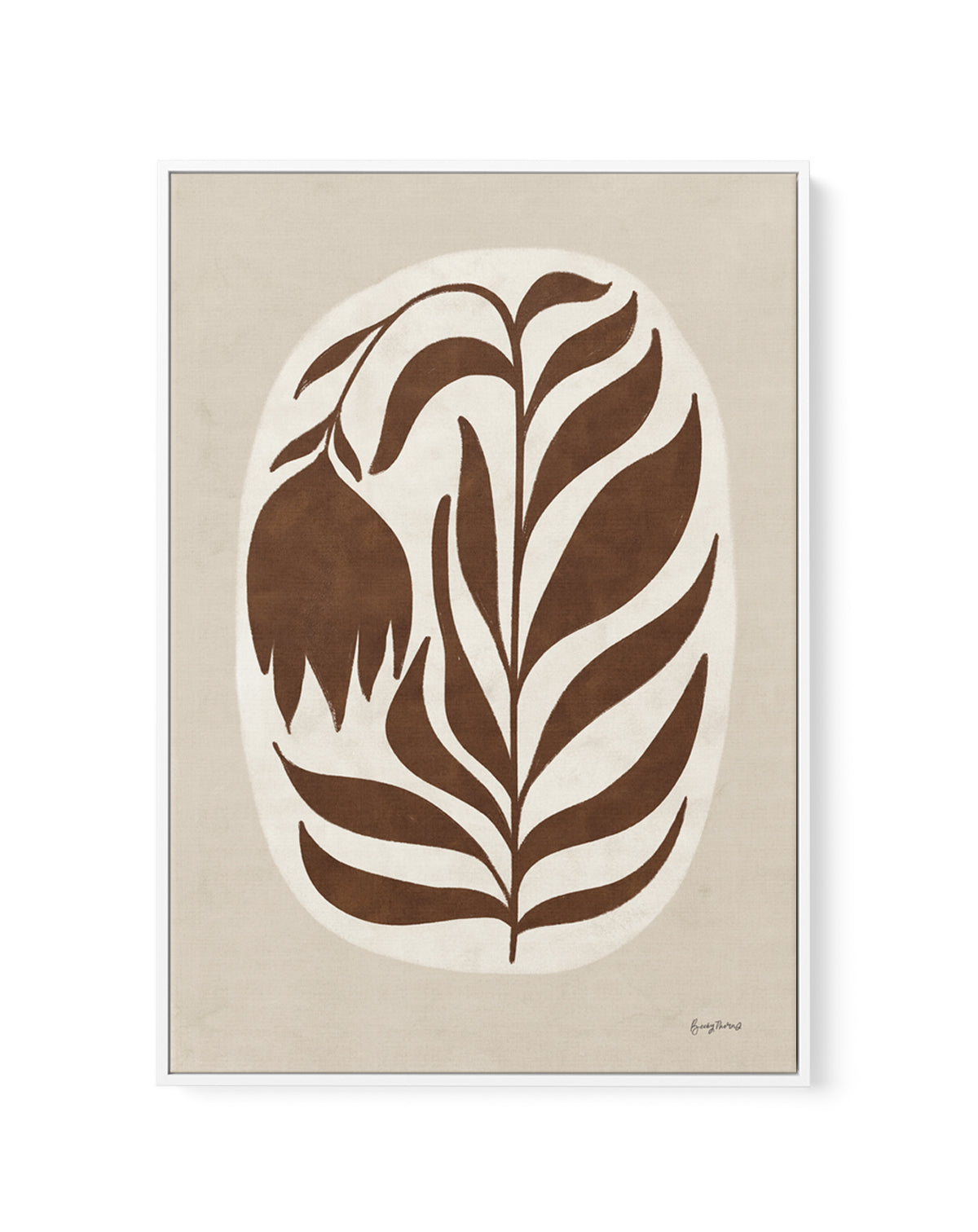 Floral Simplicity I by Becky Thorns | Framed Canvas Art Print