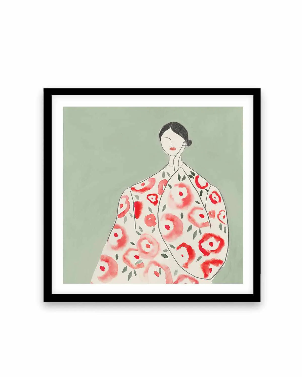 Floral Woman I Art Print from Olive et Oriel where you can shop wallpaper and artworks online