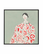 Floral Woman I | Framed Canvas Art Print