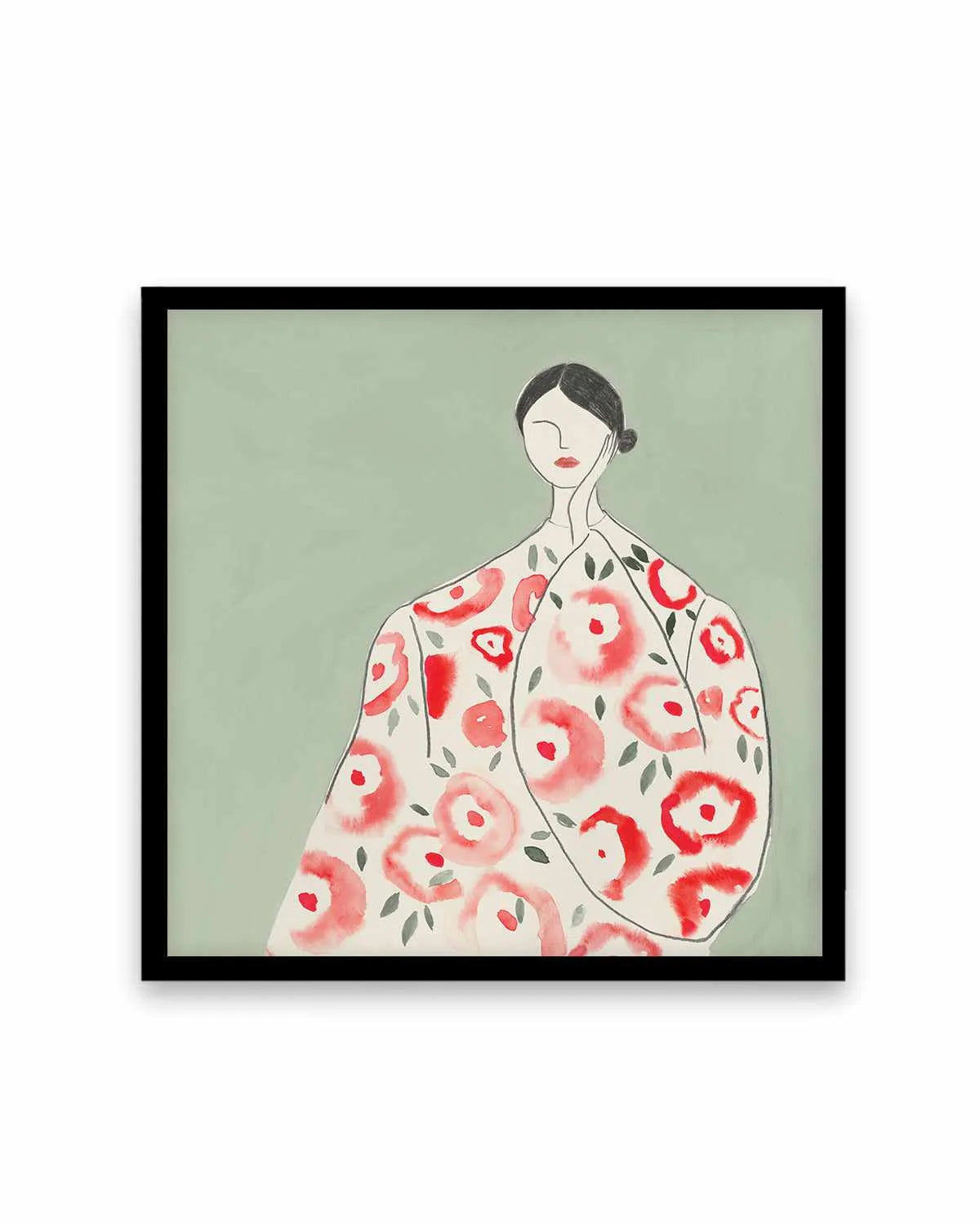 Floral Woman I Art Print from Olive et Oriel where you can shop wallpaper and artworks online
