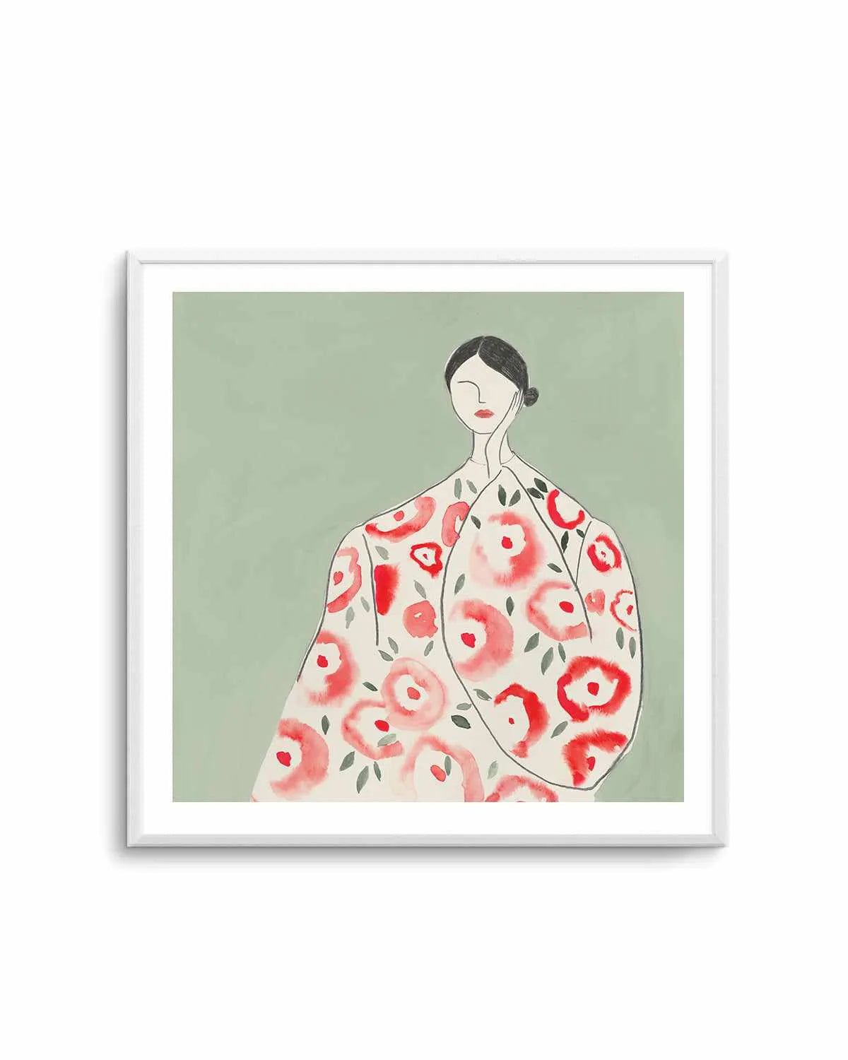 Floral Woman I Art Print from Olive et Oriel where you can shop wallpaper and artworks online