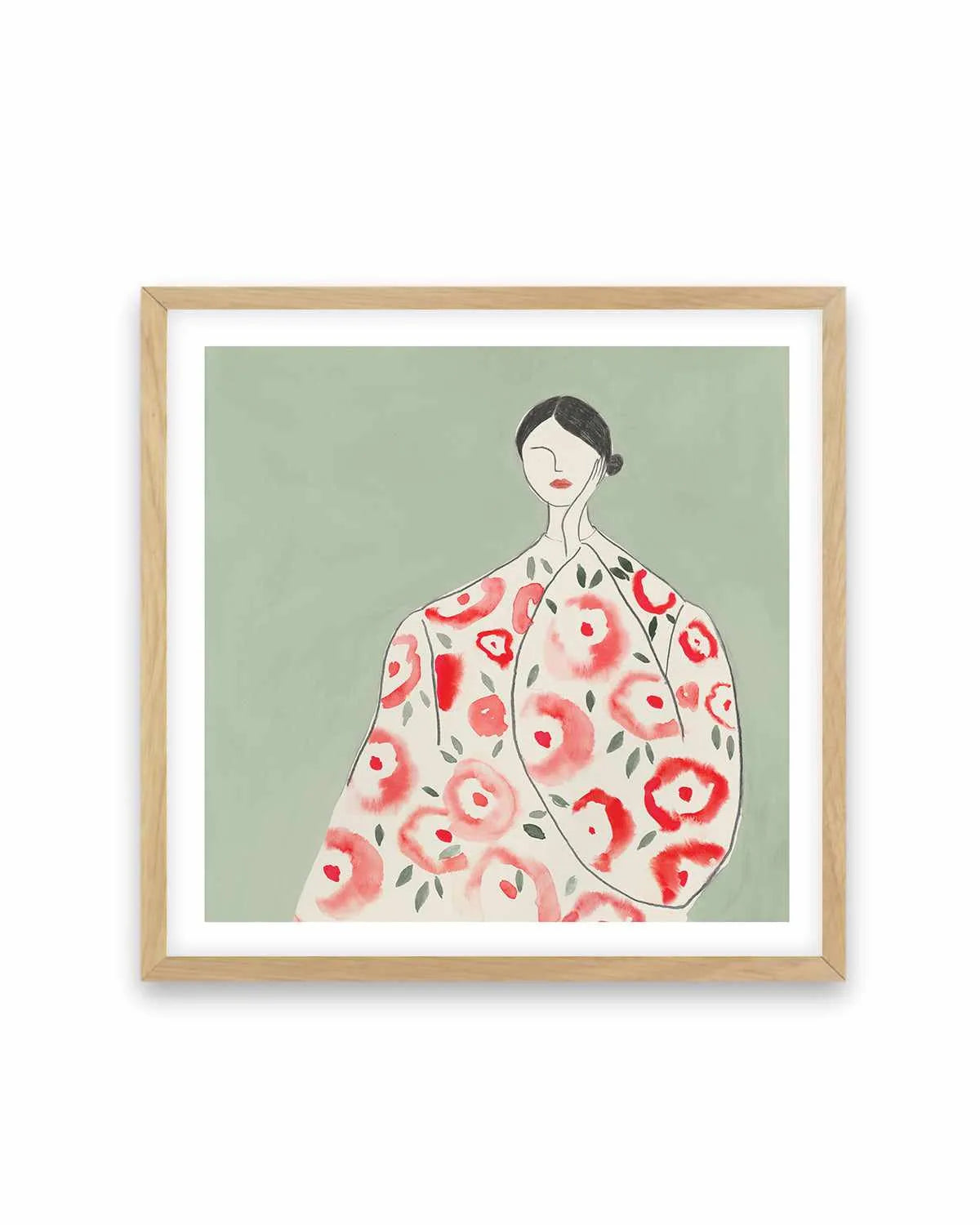 Floral Woman I Art Print from Olive et Oriel where you can shop wallpaper and artworks online