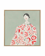 Floral Woman I | Framed Canvas Art Print