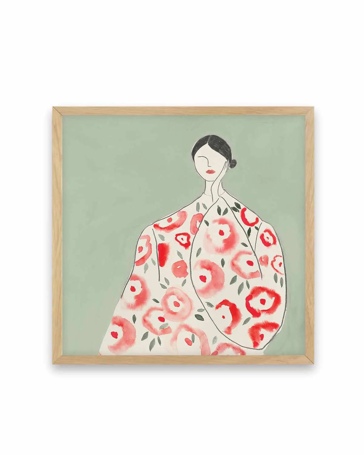 Floral Woman I Art Print from Olive et Oriel where you can shop wallpaper and artworks online