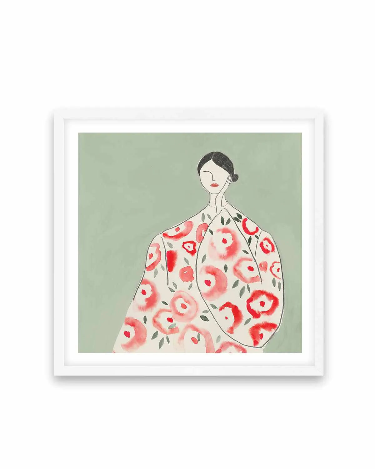 Floral Woman I Art Print from Olive et Oriel where you can shop wallpaper and artworks online