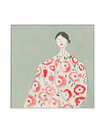 Floral Woman I | Framed Canvas Art Print