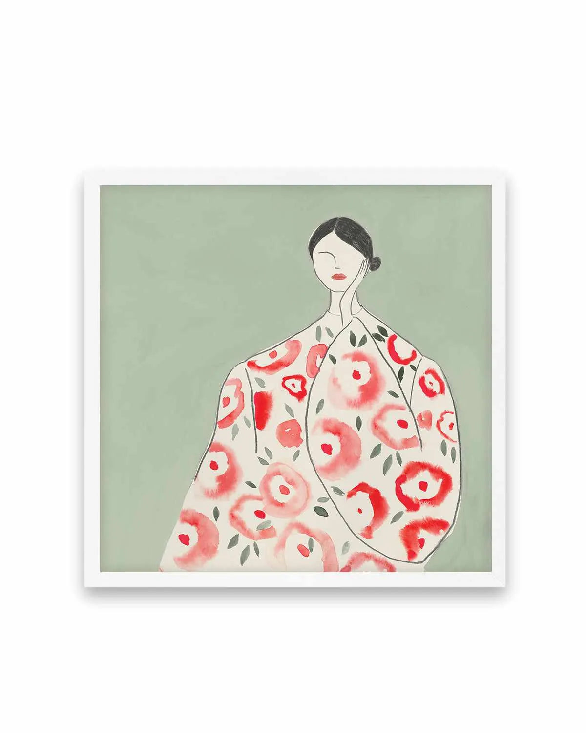Floral Woman I Art Print from Olive et Oriel where you can shop wallpaper and artworks online
