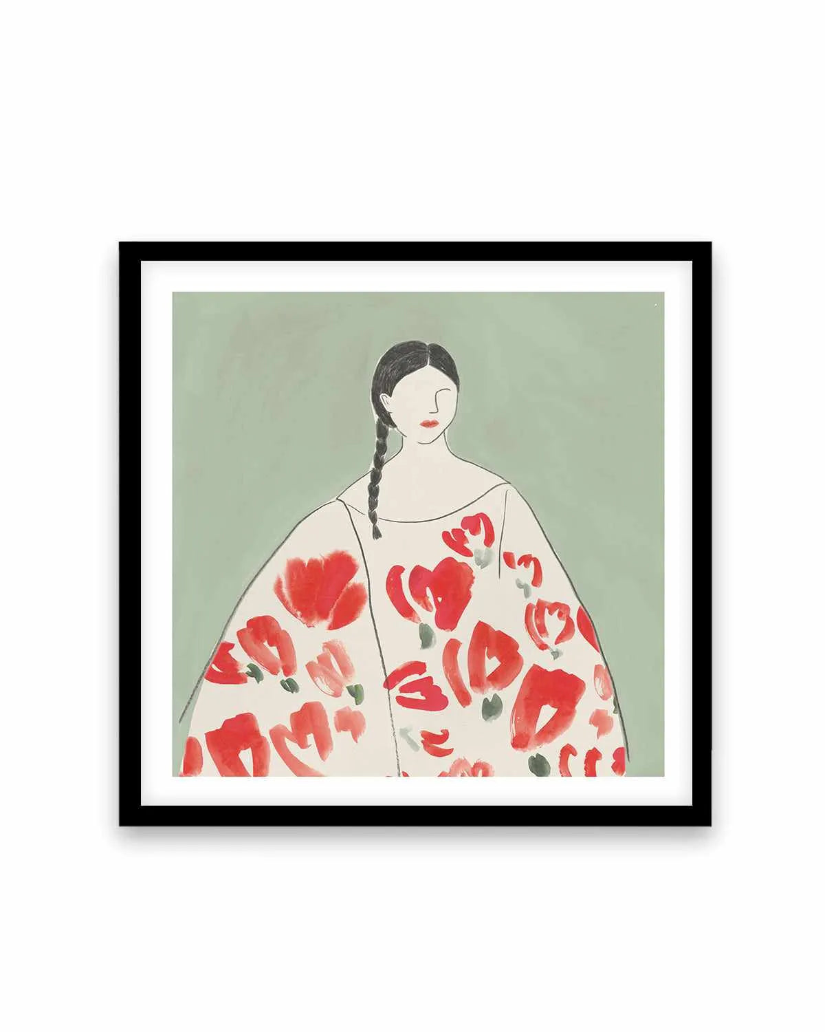 Floral Woman II Art Print from Olive et Oriel where you can shop wallpaper and artworks online