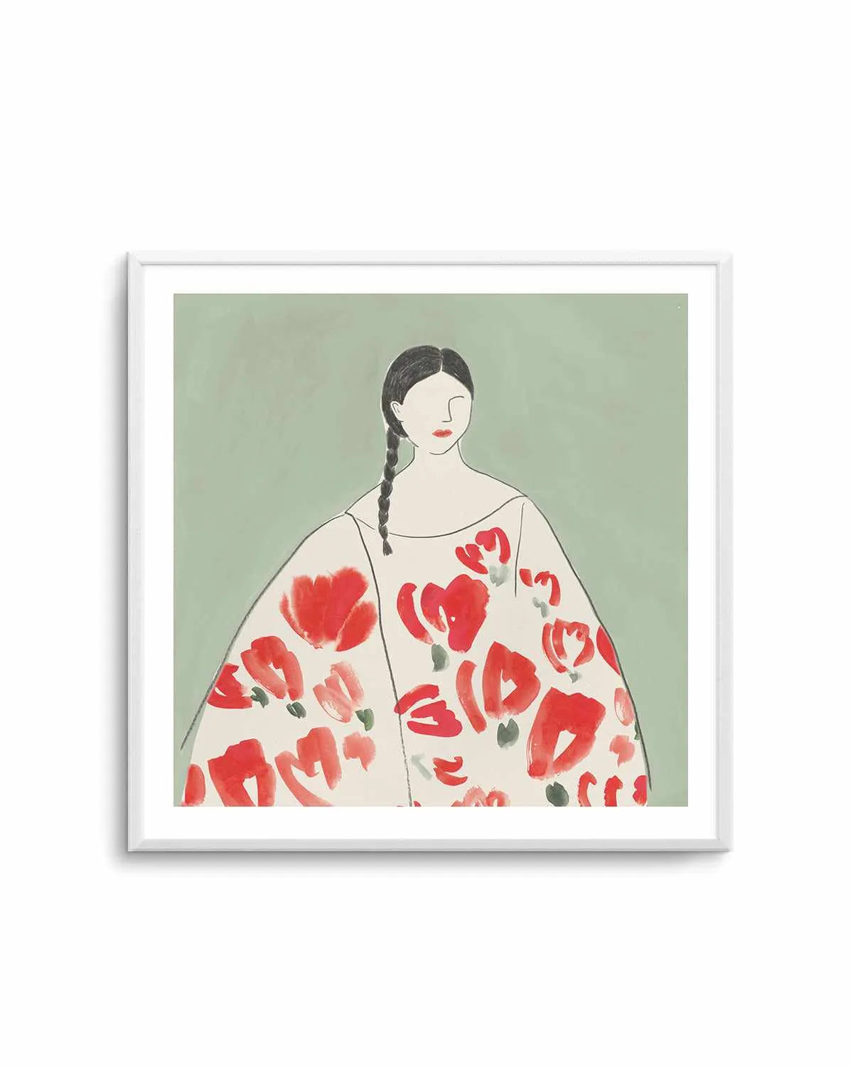 Floral Woman II Art Print from Olive et Oriel where you can shop wallpaper and artworks online