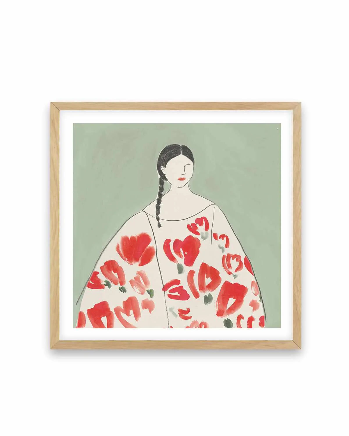 Floral Woman II Art Print from Olive et Oriel where you can shop wallpaper and artworks online