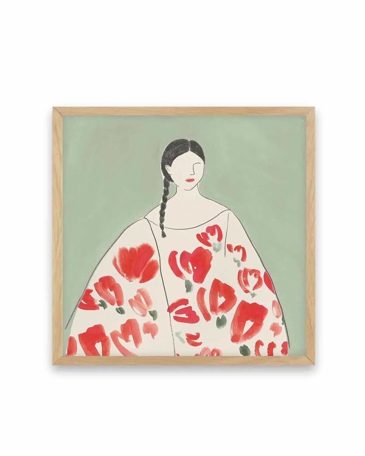 Floral Woman II Art Print from Olive et Oriel where you can shop wallpaper and artworks online