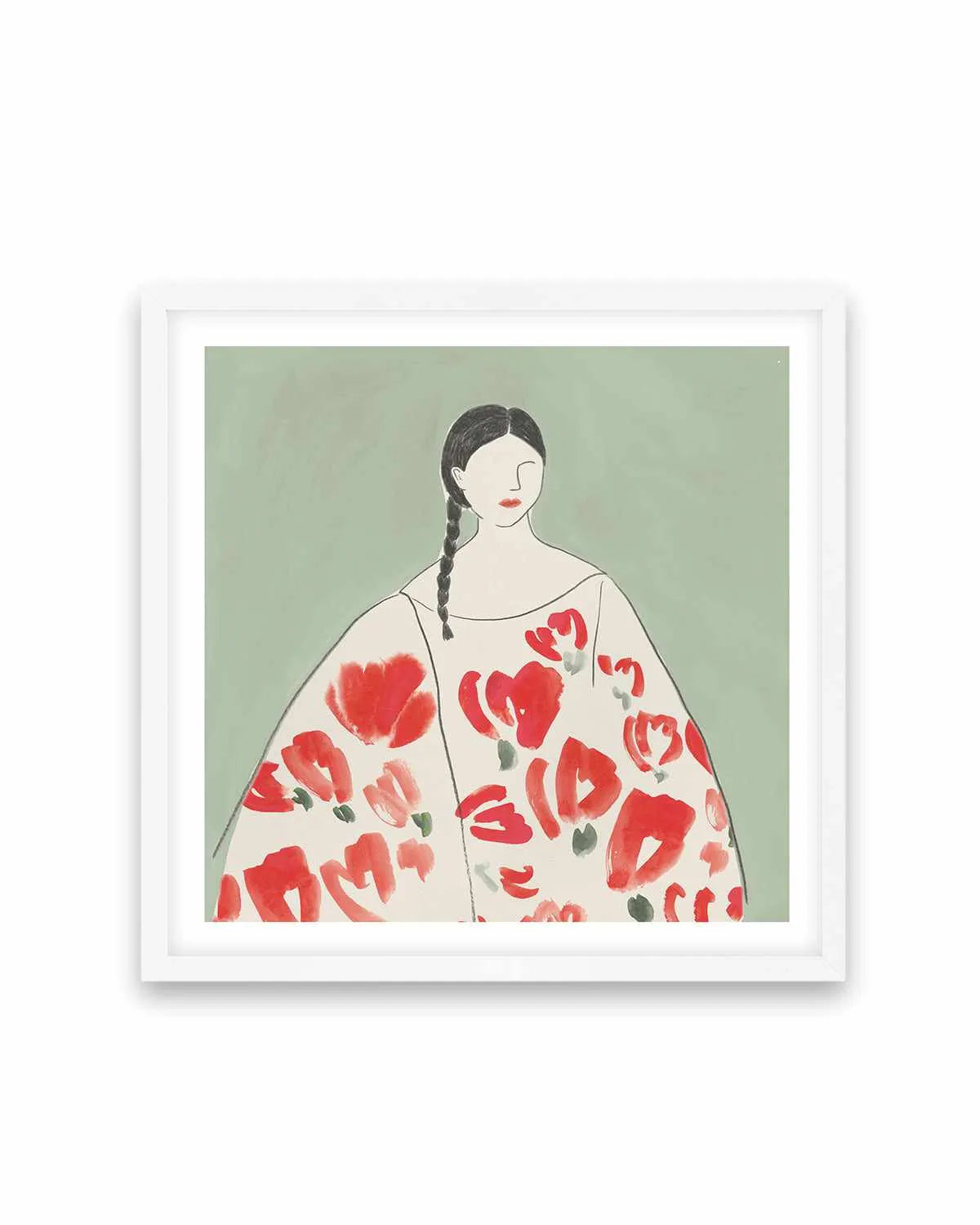Floral Woman II Art Print from Olive et Oriel where you can shop wallpaper and artworks online