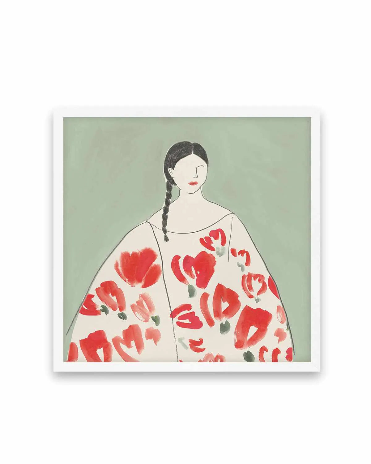 Floral Woman II Art Print from Olive et Oriel where you can shop wallpaper and artworks online