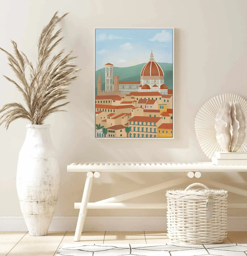 Florence by Petra Lizde | Framed Canvas Art Print from Olive et Oriel where you can shop wallpaper and artworks online