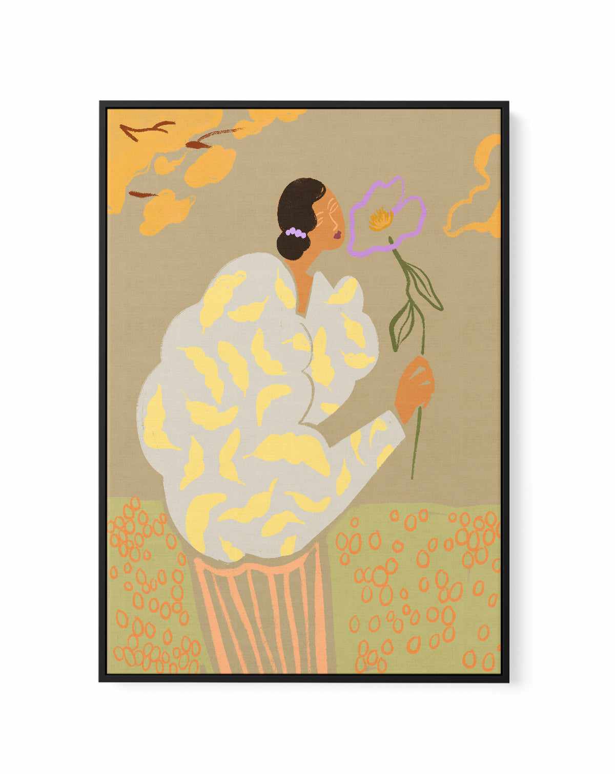 Flourish by Arty Guava | Framed Canvas Art Print