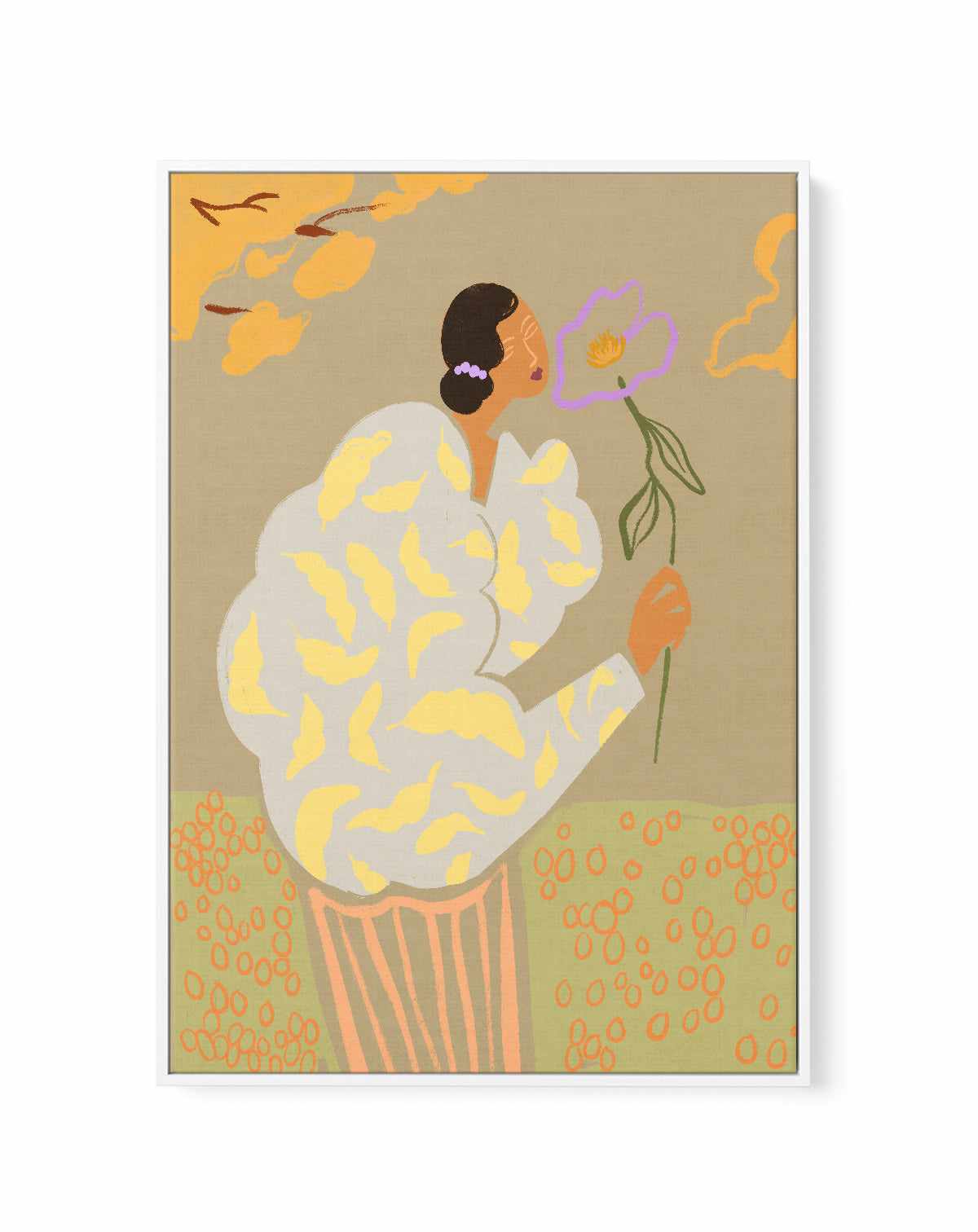 Flourish by Arty Guava | Framed Canvas Art Print