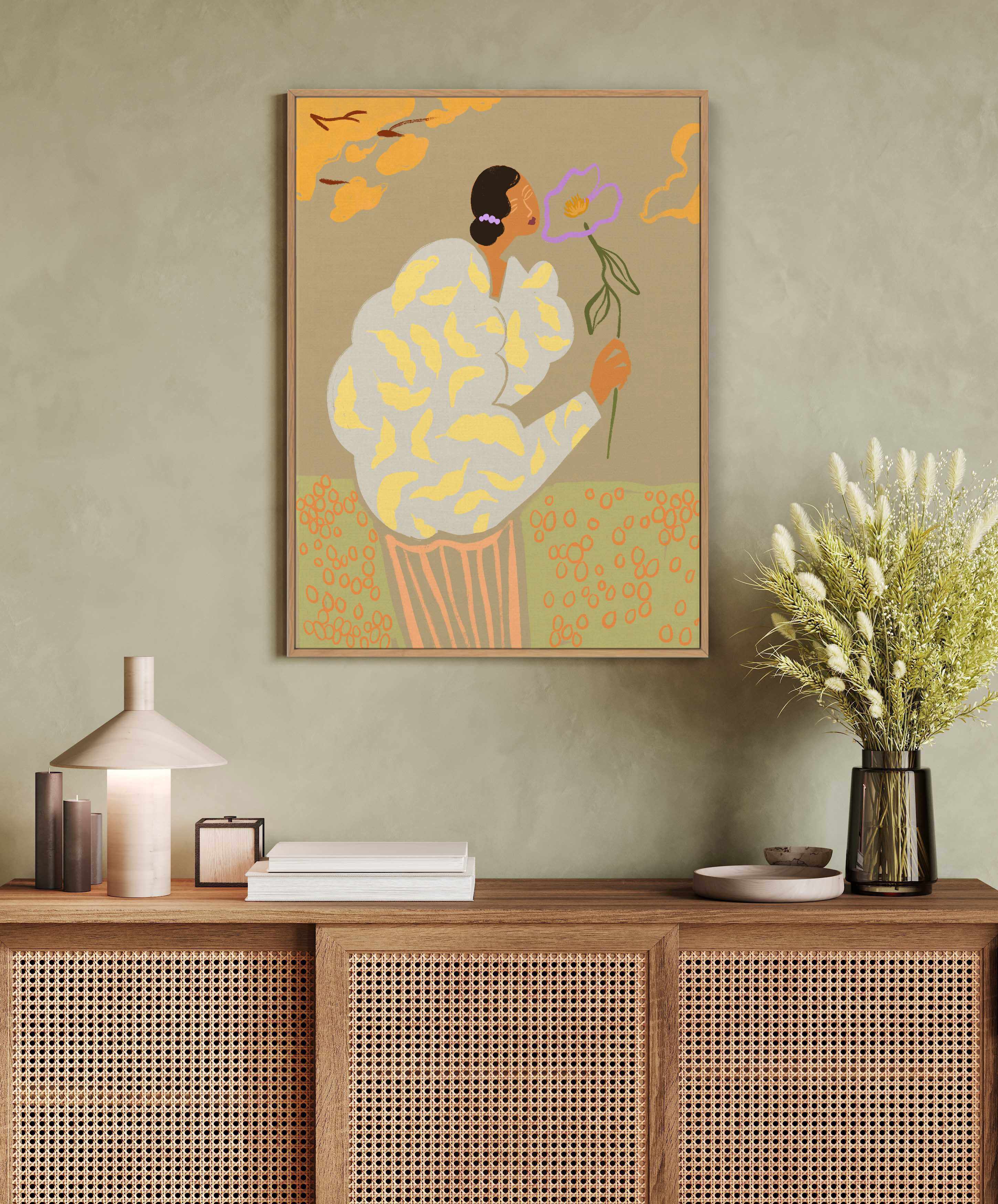 Flourish by Arty Guava | Framed Canvas Art Print