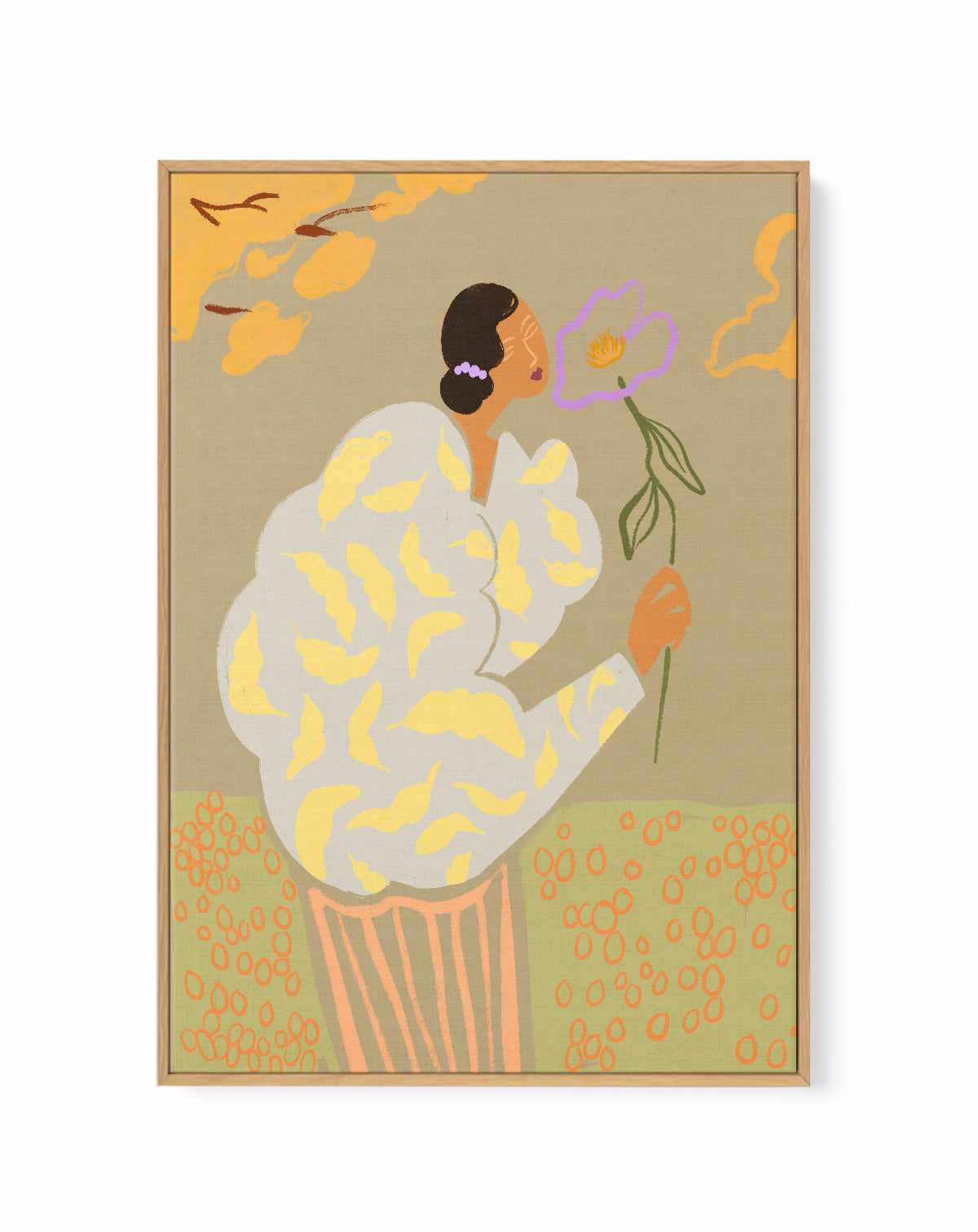 Flourish by Arty Guava | Framed Canvas Art Print