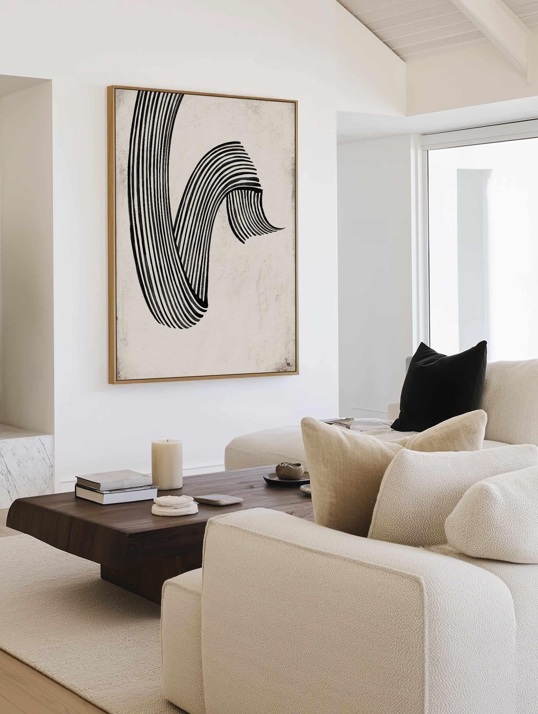 Flow 2 by Marco Marella | Framed Canvas Art Print from Olive et Oriel where you can shop wallpaper and artworks online