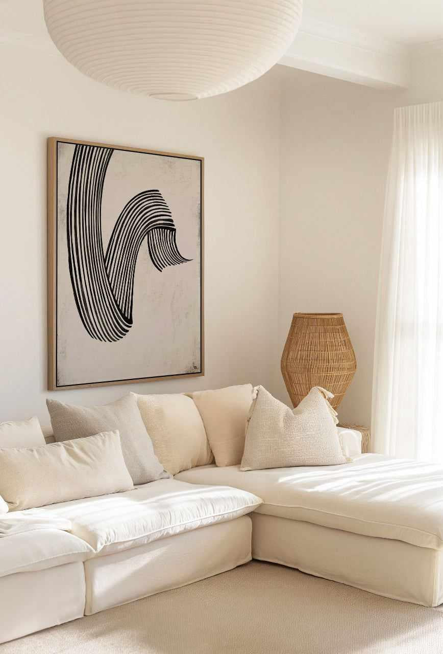 Flow 2 by Marco Marella | Framed Canvas Art Print from Olive et Oriel where you can shop wallpaper and artworks online