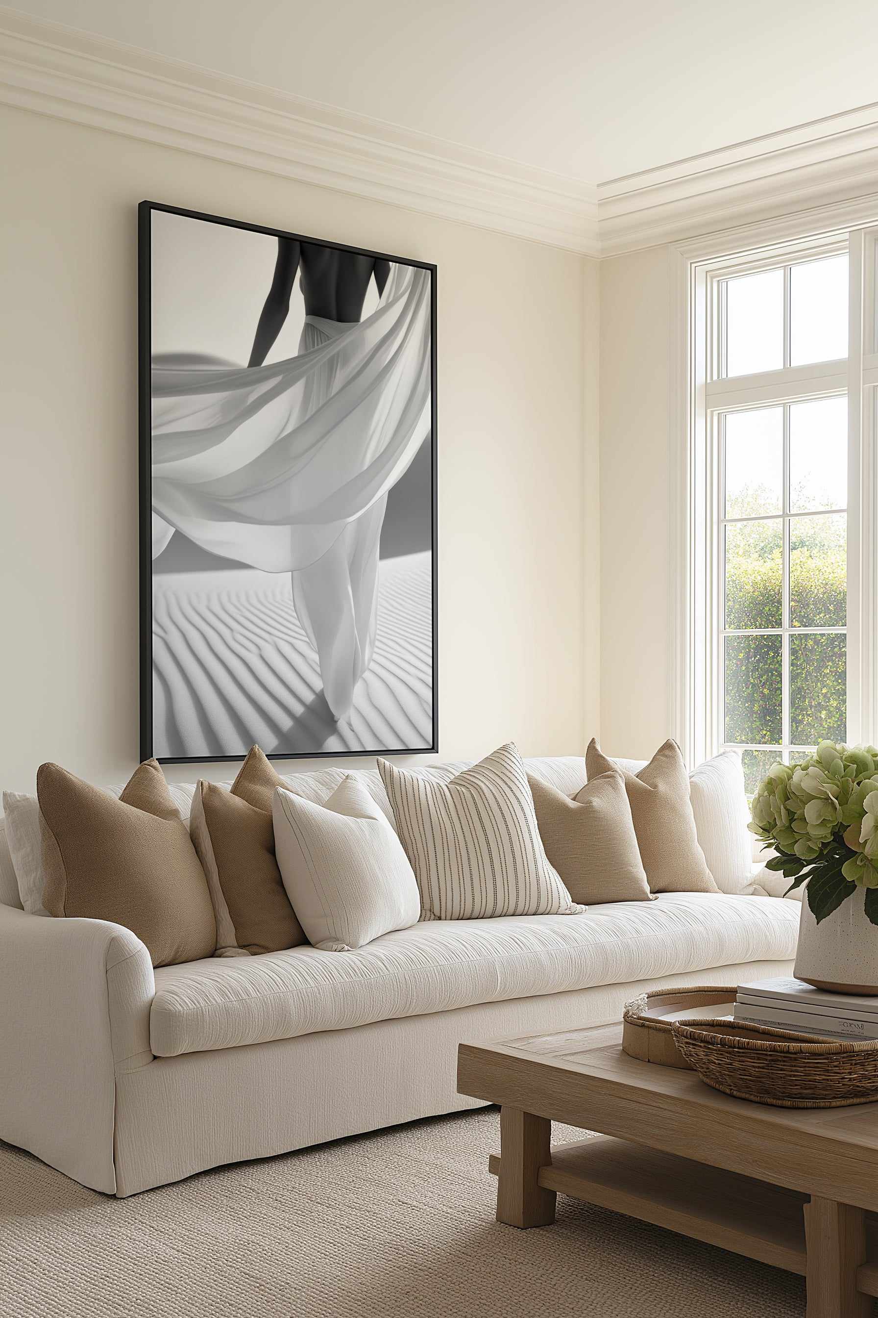 Flow III | Framed Canvas Art Print