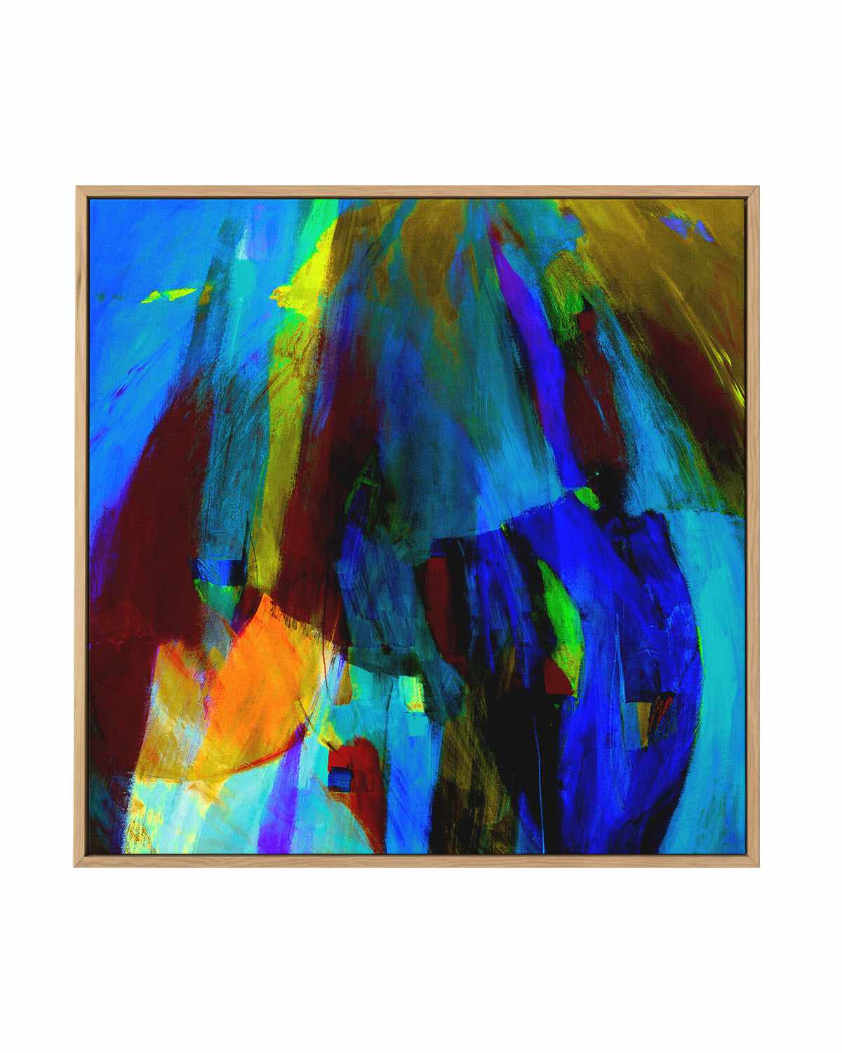 Flow by Antonia Tzenova | Framed Canvas Art Print