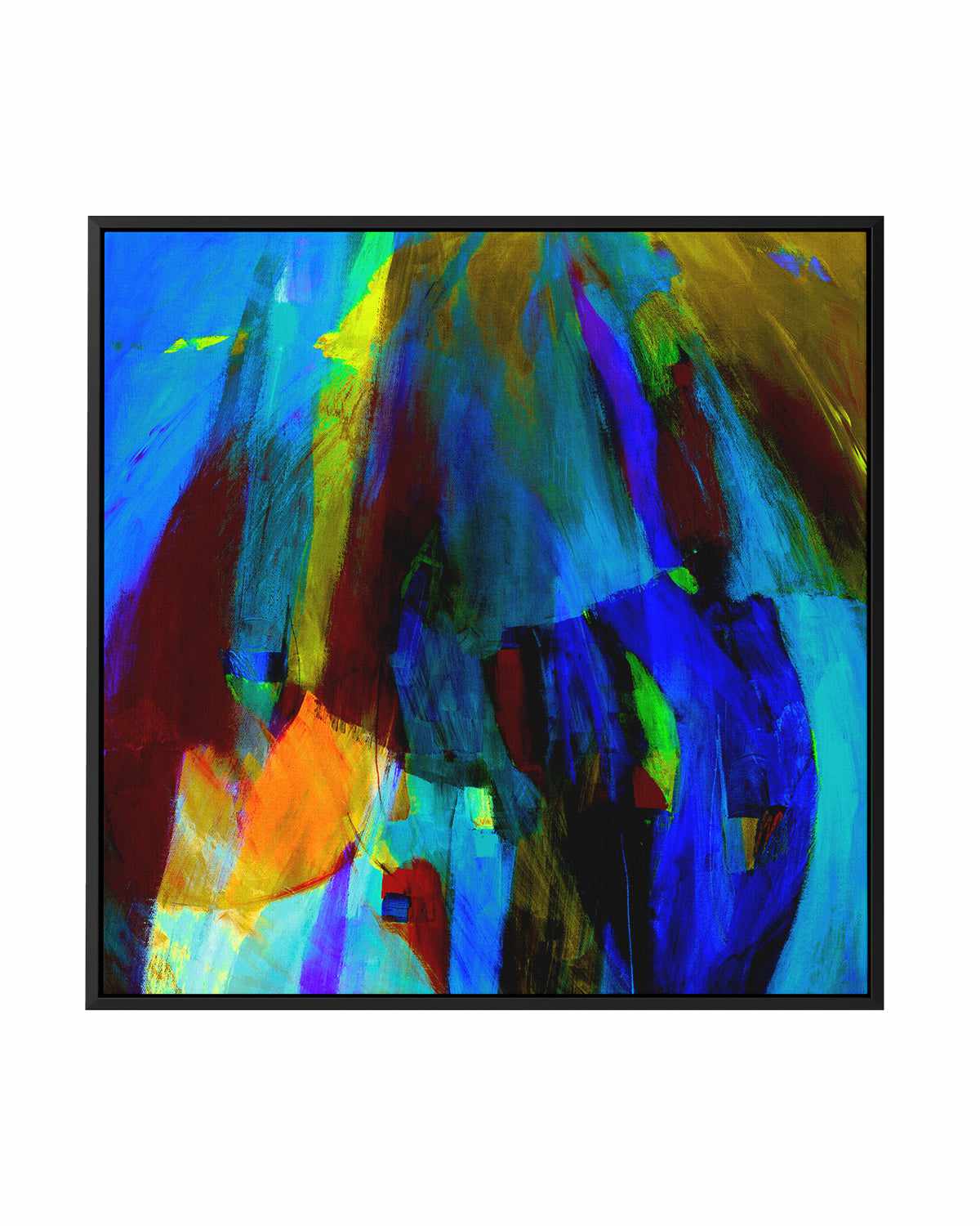 Flow by Antonia Tzenova | Framed Canvas Art Print