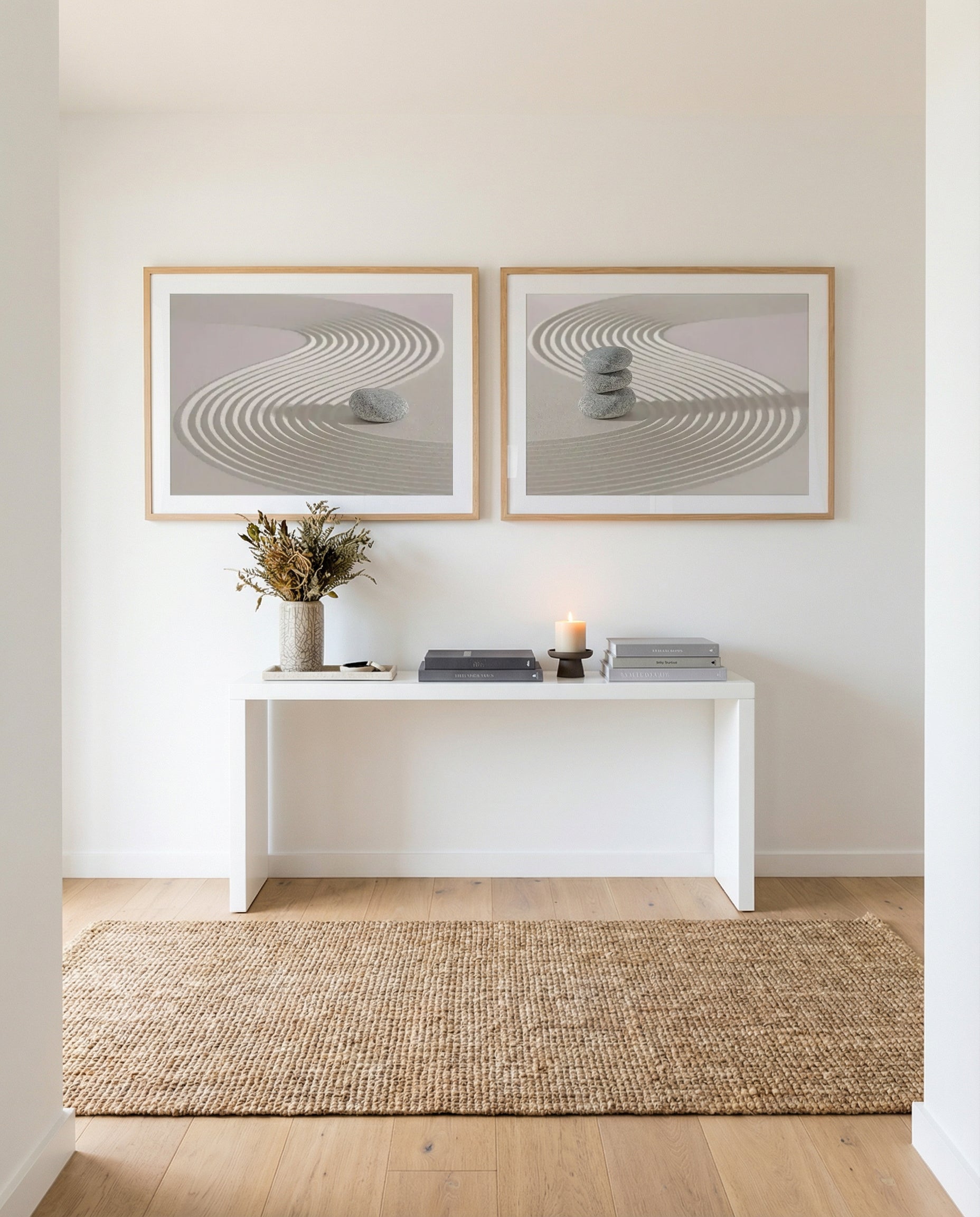 Flow I & II Art Print Set of 2 | Matching Wall Art