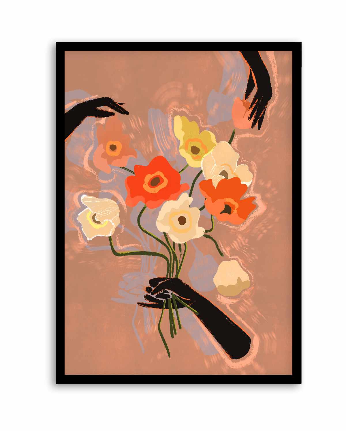Flower Always by Arty Guava | Art Print from Olive et Oriel where you can shop wallpaper and artworks online