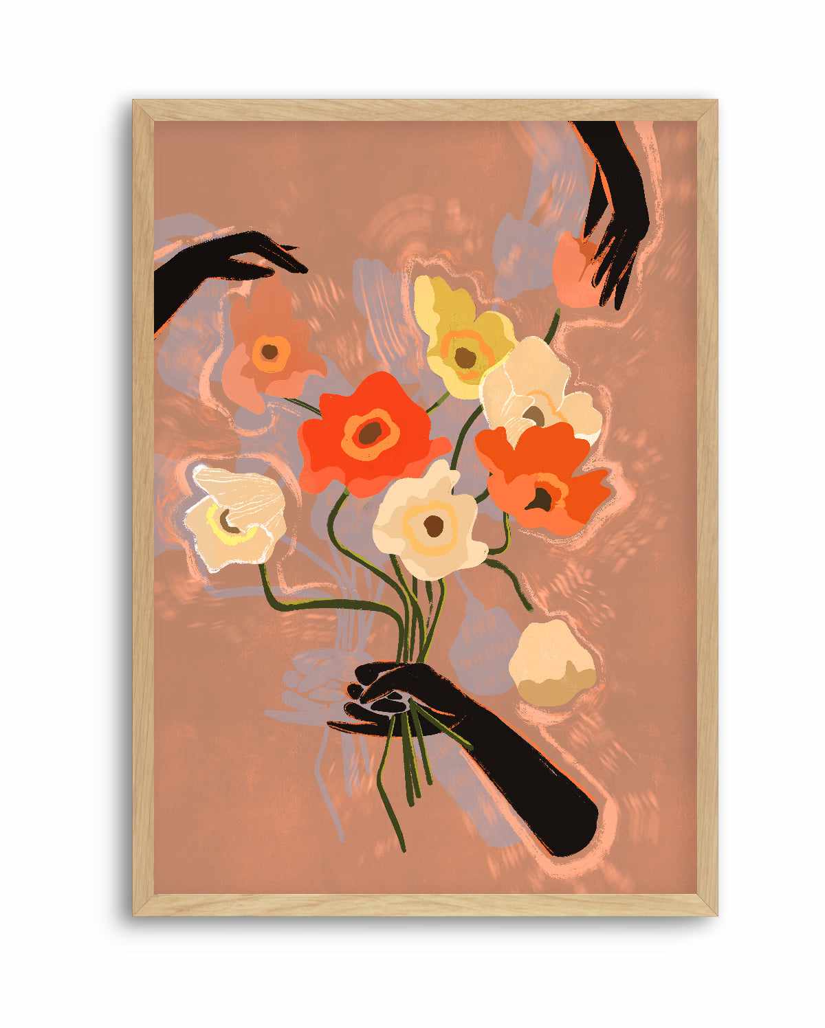 Flower Always by Arty Guava | Art Print from Olive et Oriel where you can shop wallpaper and artworks online