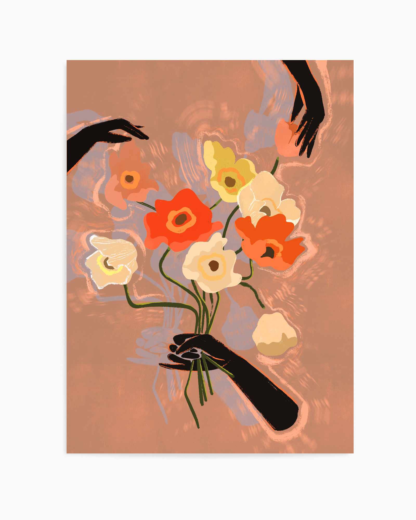 Flower Always by Arty Guava | Art Print from Olive et Oriel where you can shop wallpaper and artworks online