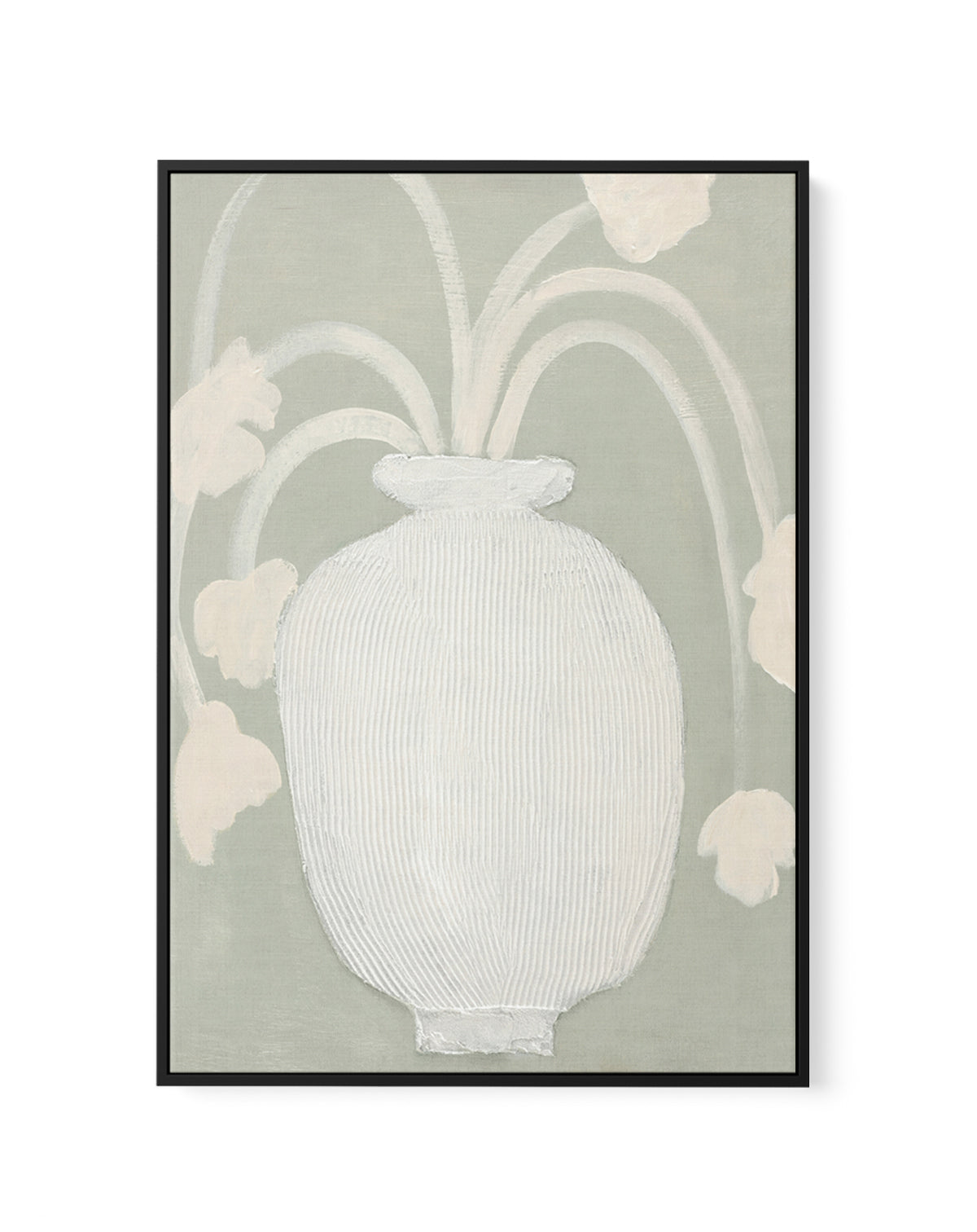 Flower Drift by Design Fabrikken | Framed Canvas Art Print