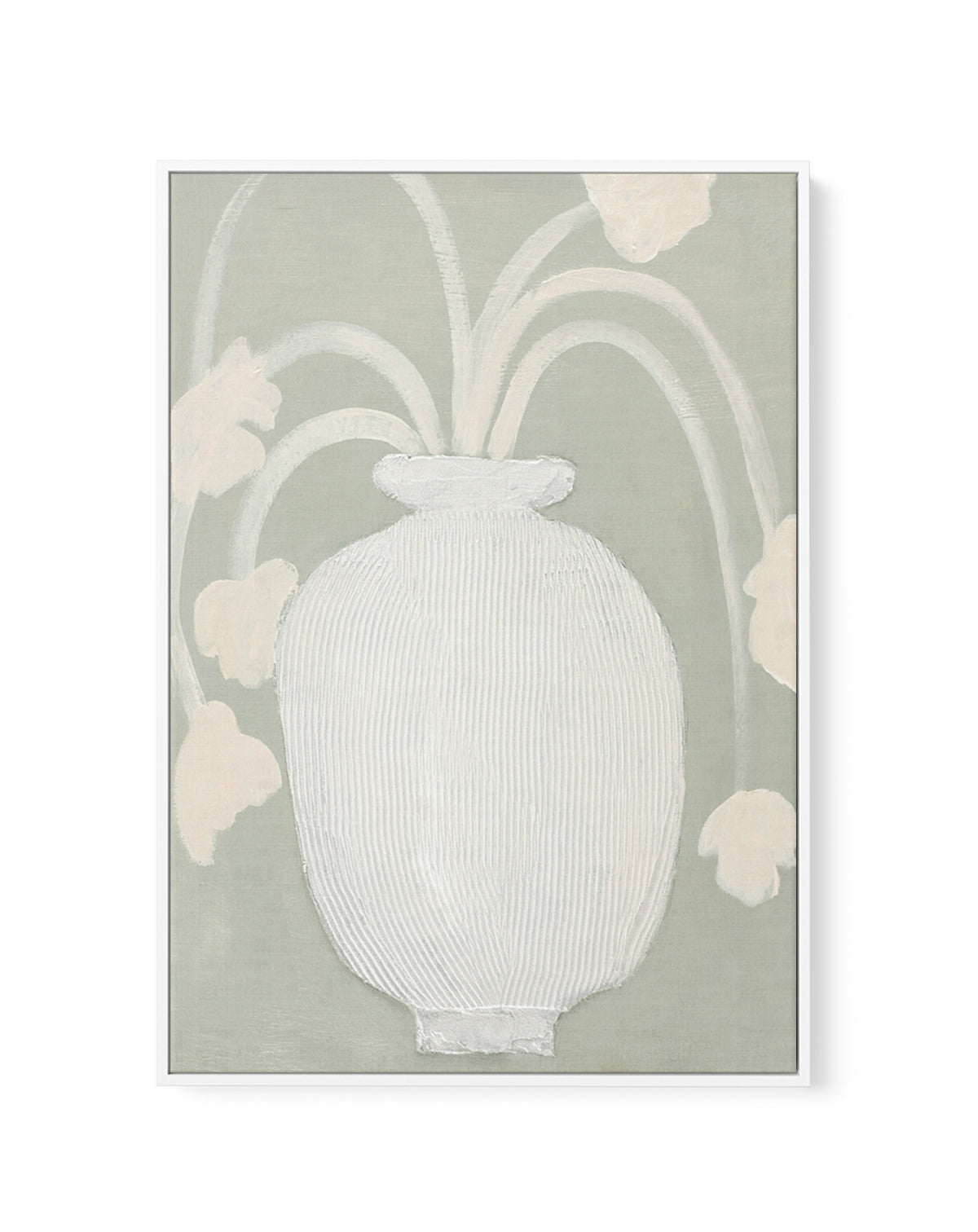 Flower Drift by Design Fabrikken | Framed Canvas Art Print