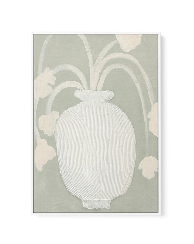 Flower Drift by Design Fabrikken | Framed Canvas Art Print