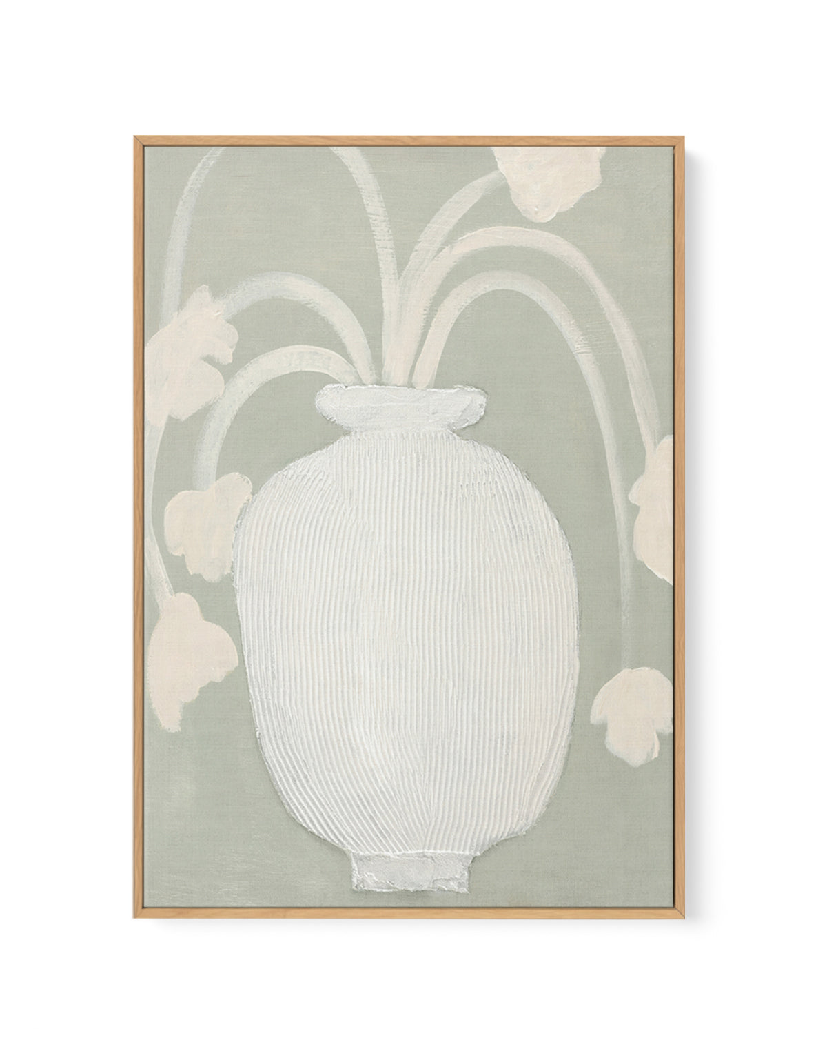 Flower Drift by Design Fabrikken | Framed Canvas Art Print