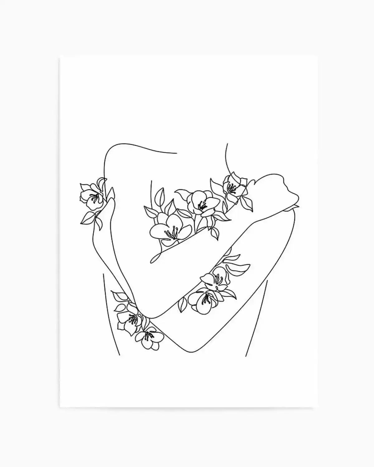 Flower Girl Art Print from Olive et Oriel where you can shop wallpaper and artworks online