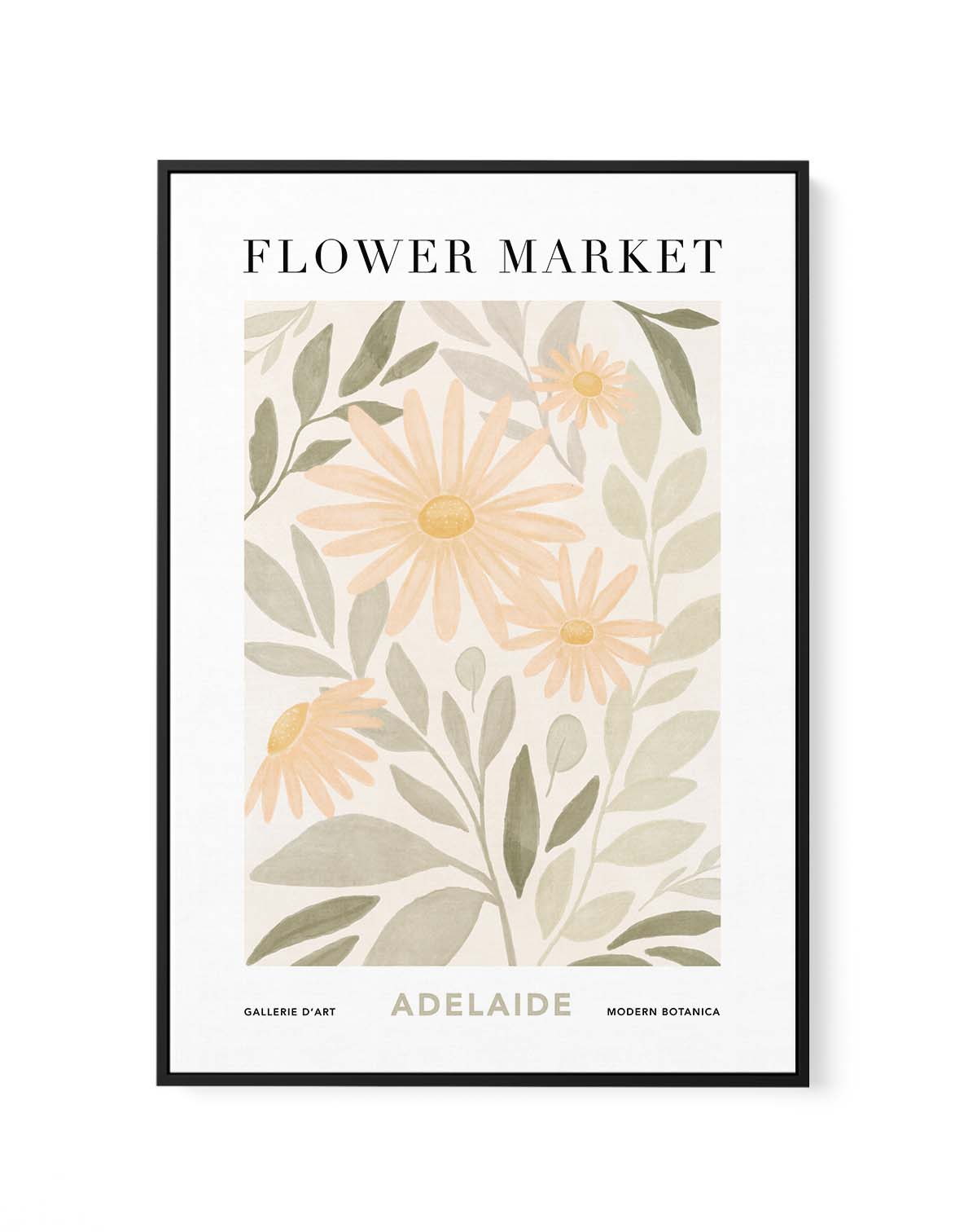 Flower Market Adelaide | Framed Canvas Art Print