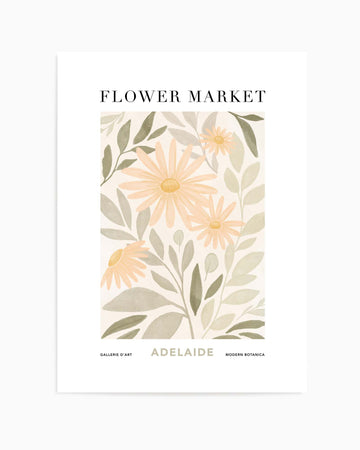 Flower Market Adelaide | Art Print from Olive et Oriel where you can shop wallpaper and artworks online
