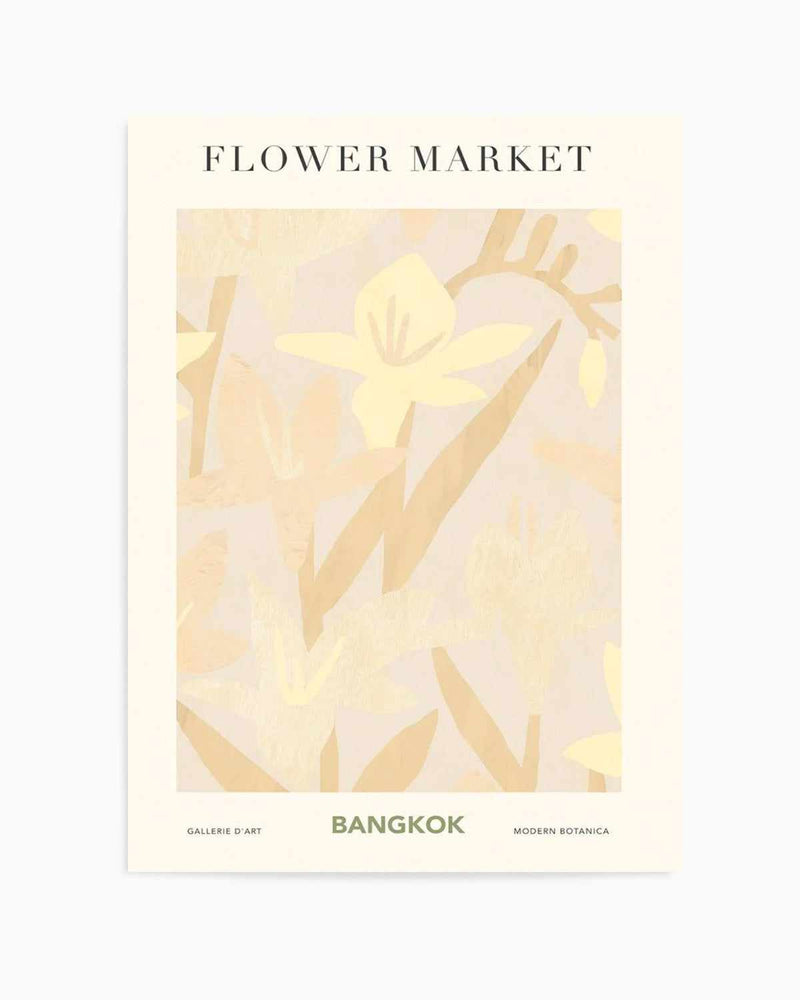 Flower Market Bangkok Art Print