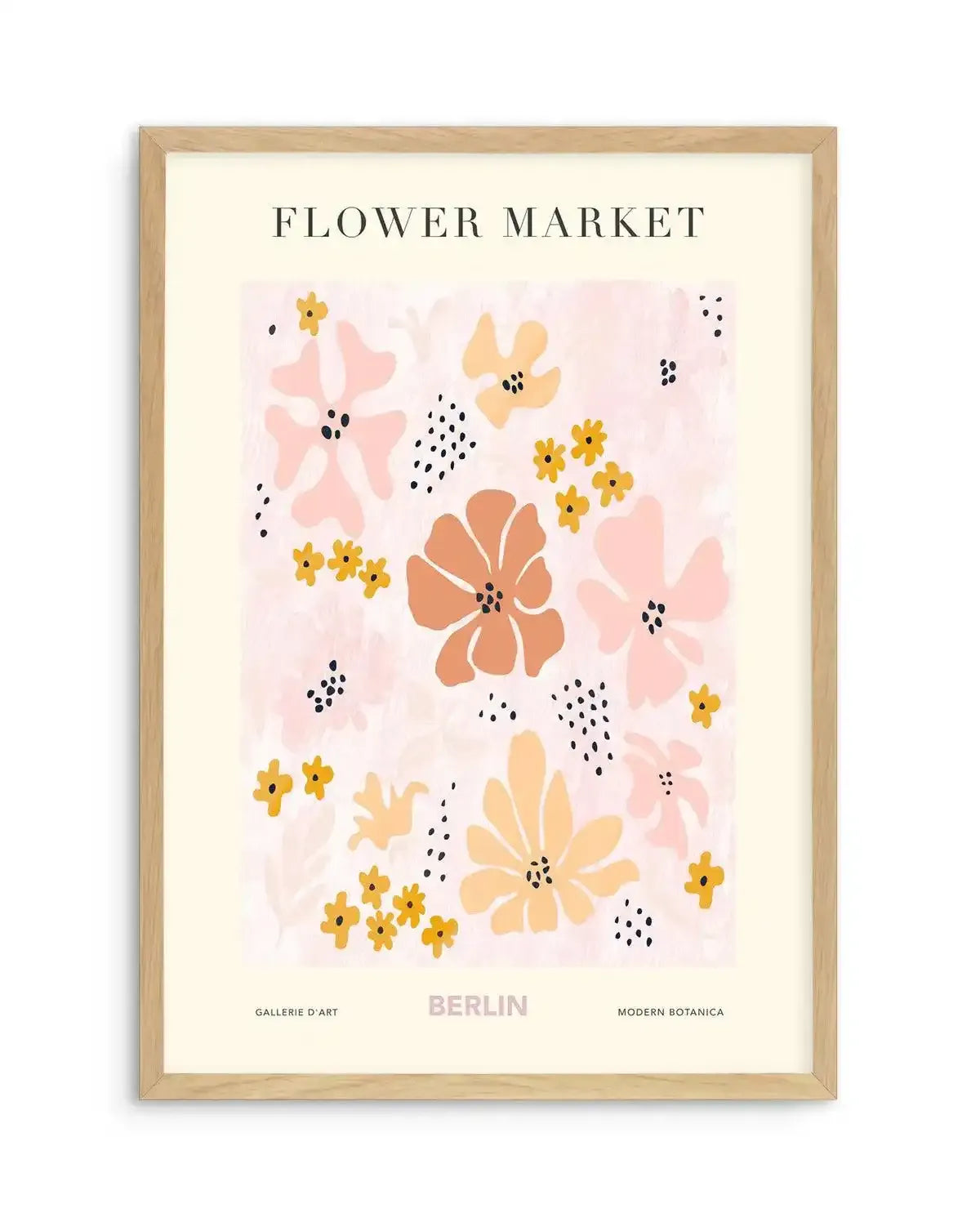 Flower Market Berlin Art Print-PRINT-Olive et Oriel-Olive et Oriel-A5 | 5.8" x 8.3" | 14.8 x 21cm-Oak-With White Border-Buy-Australian-Art-Prints-Online-with-Olive-et-Oriel-Your-Artwork-Specialists-Austrailia-Decorate-With-Coastal-Photo-Wall-Art-Prints-From-Our-Beach-House-Artwork-Collection-Fine-Poster-and-Framed-Artwork