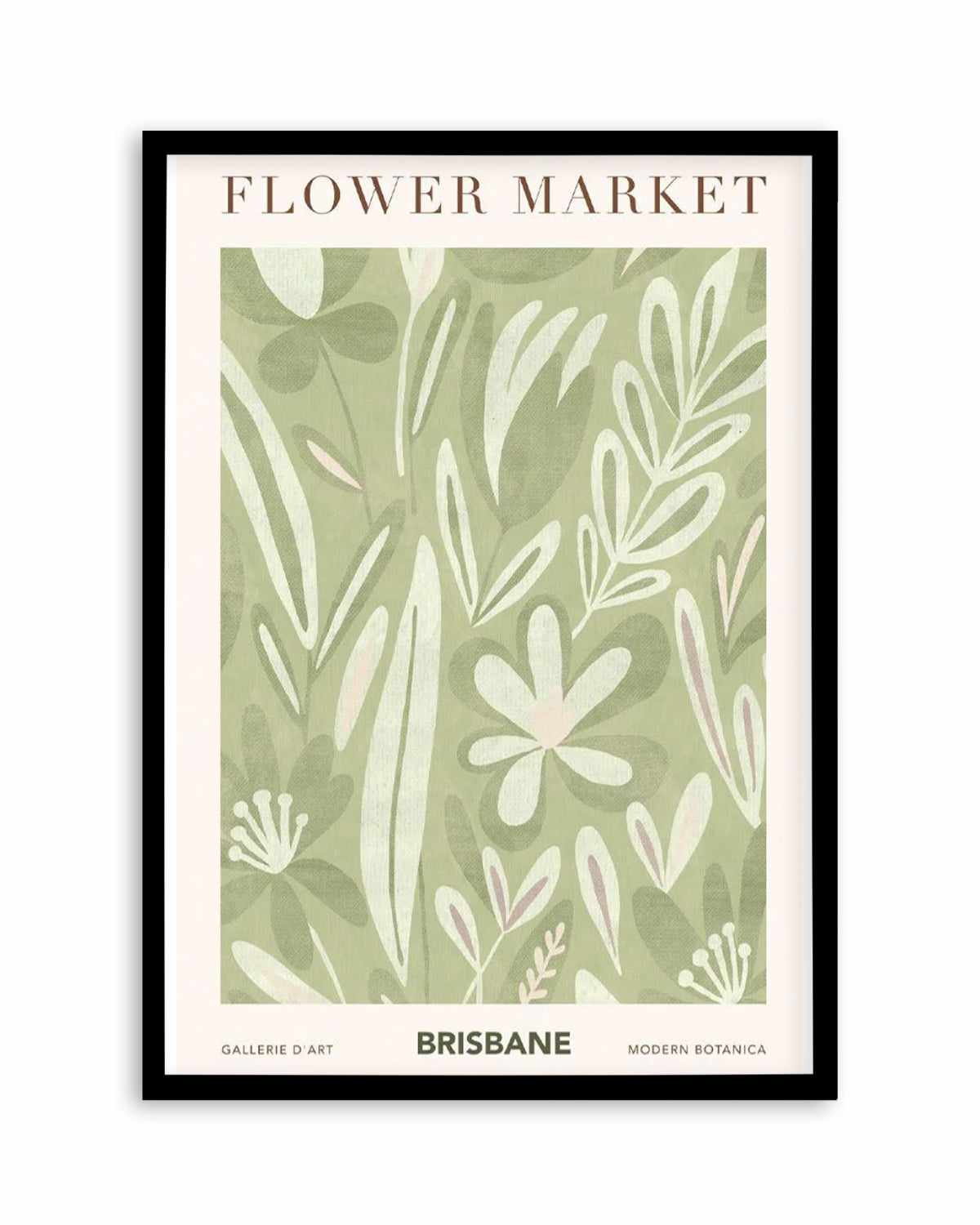 Flower Market Brisbane Art Print