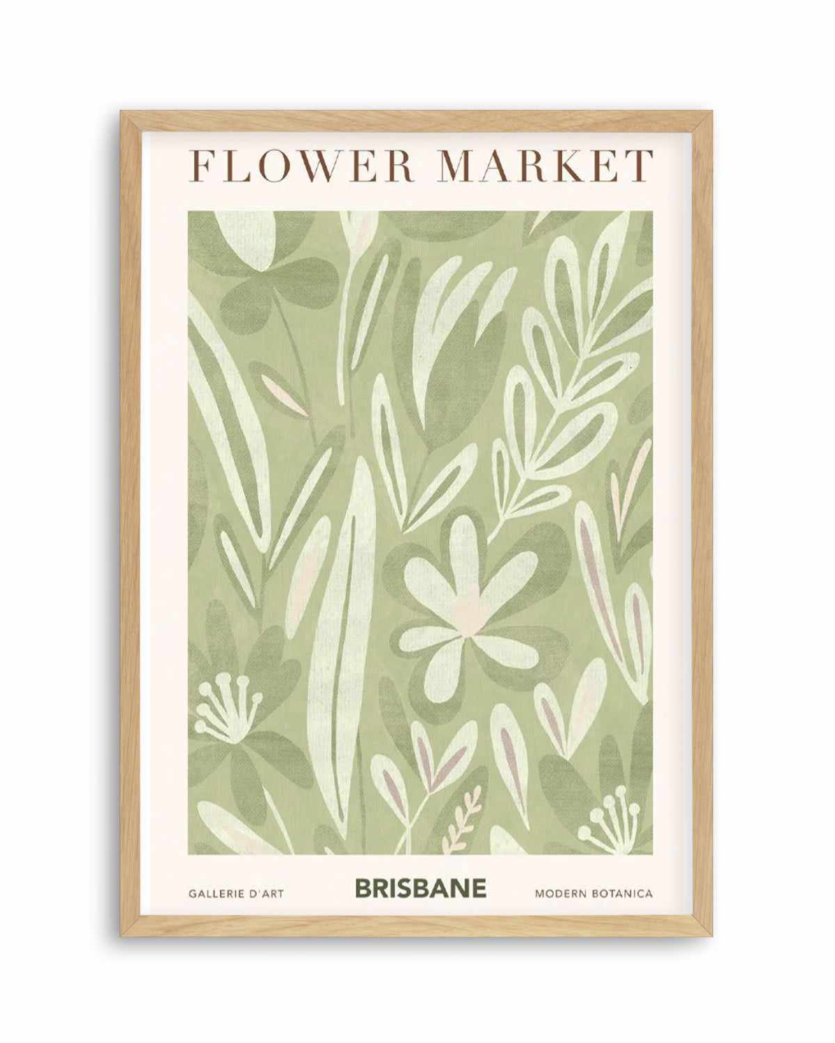 Flower Market Brisbane Art Print