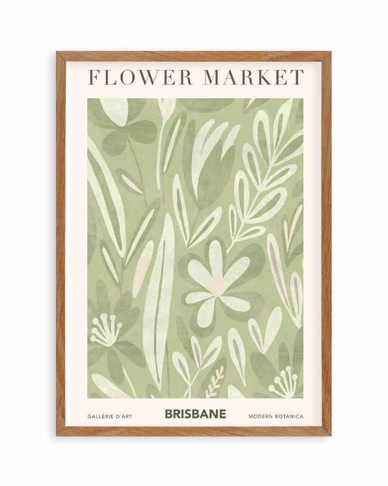 Flower Market Brisbane Art Print