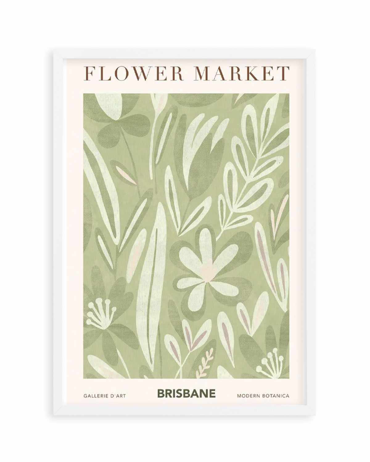 Flower Market Brisbane Art Print