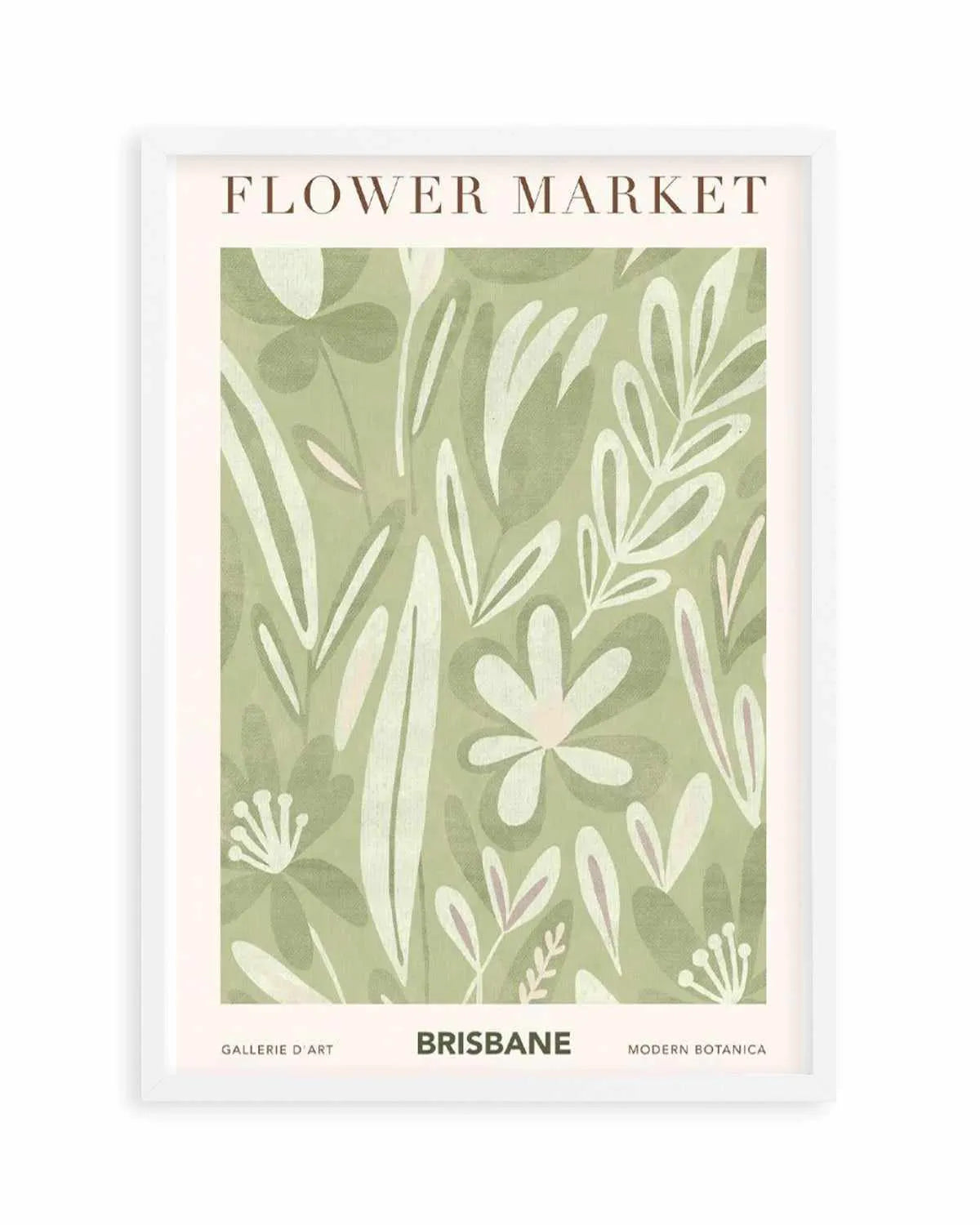 Flower Market Brisbane Art Print from Olive et Oriel where you can shop wallpaper and artworks online