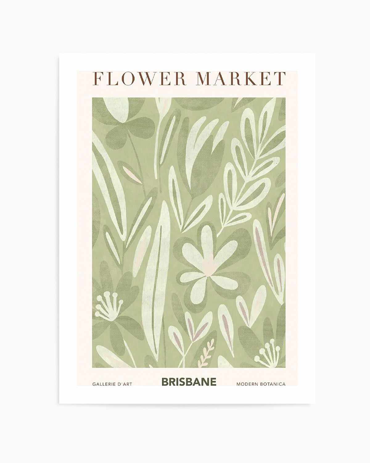 Flower Market Brisbane Art Print