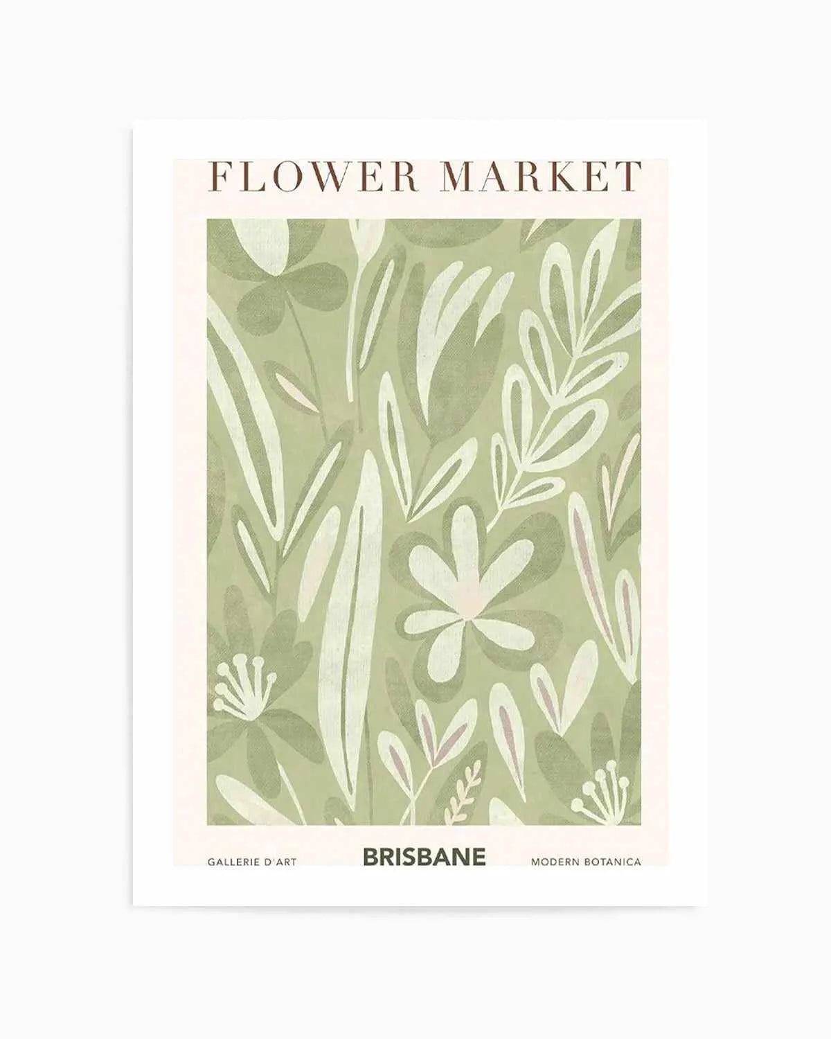 Flower Market Brisbane Art Print from Olive et Oriel where you can shop wallpaper and artworks online