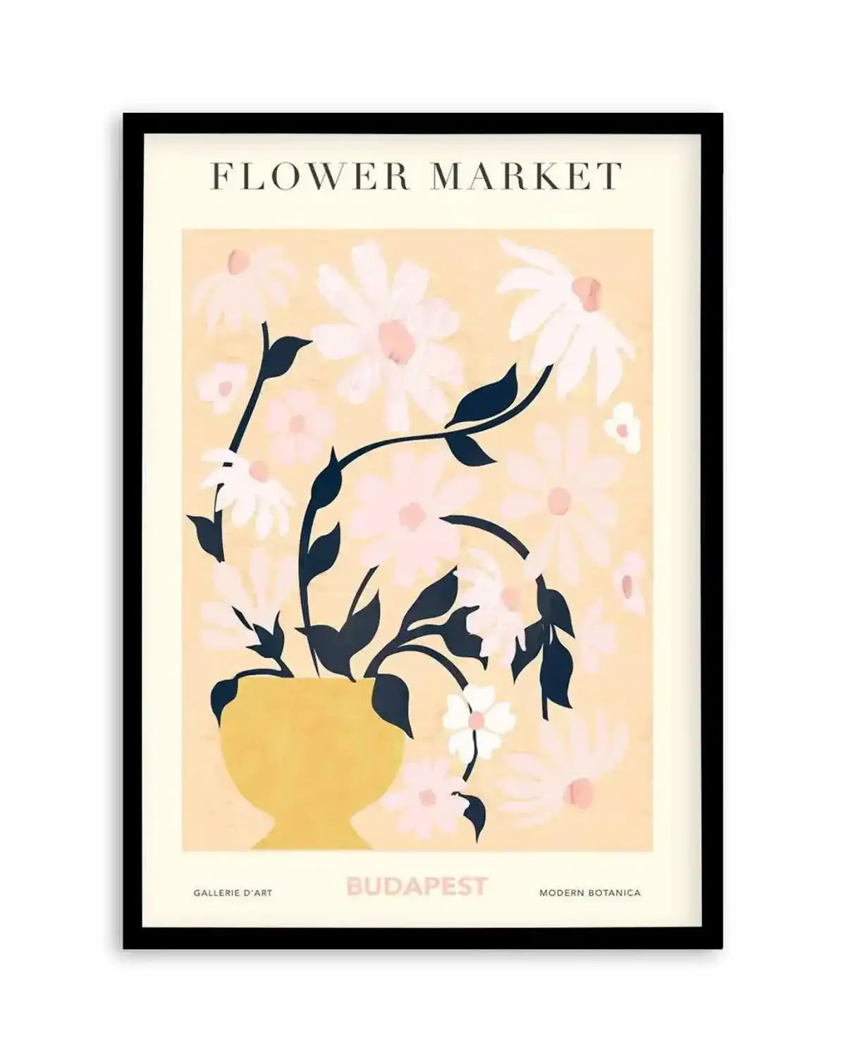Flower Market Budapest Art Print from Olive et Oriel where you can shop wallpaper and artworks online