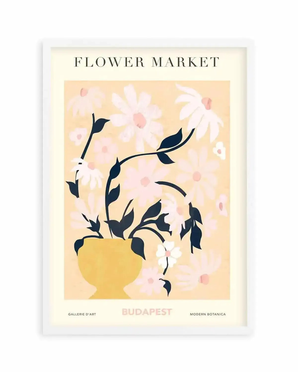 Flower Market Budapest Art Print from Olive et Oriel where you can shop wallpaper and artworks online