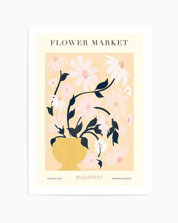 Flower Market Budapest Art Print from Olive et Oriel where you can shop wallpaper and artworks online